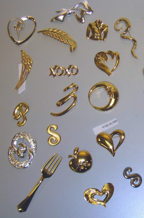 Buy Assorted Quality Jewelry Silver & Gold Tone (Fashion Pins) Cheap