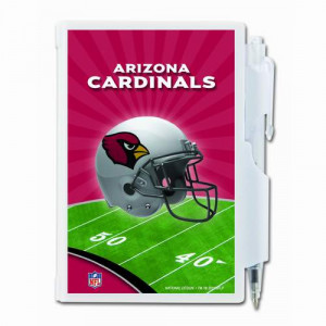 NFL Arizona Cardinals Hard Cover Pocket Notes with Pen