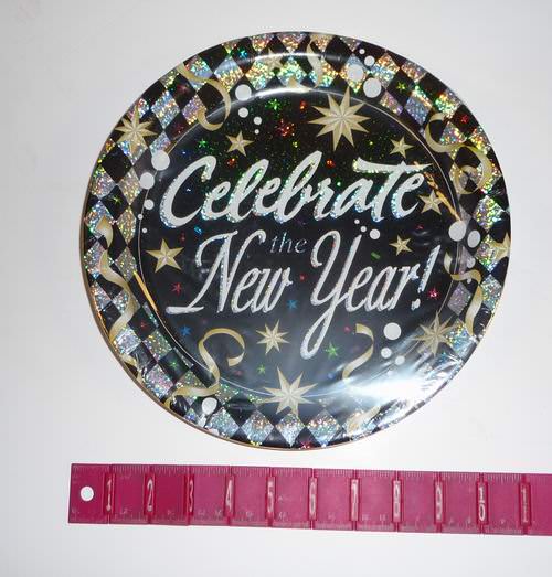 Buy Wholesale Pack of 8 "Celebrate the New Year" Paper Plates Cheap H
