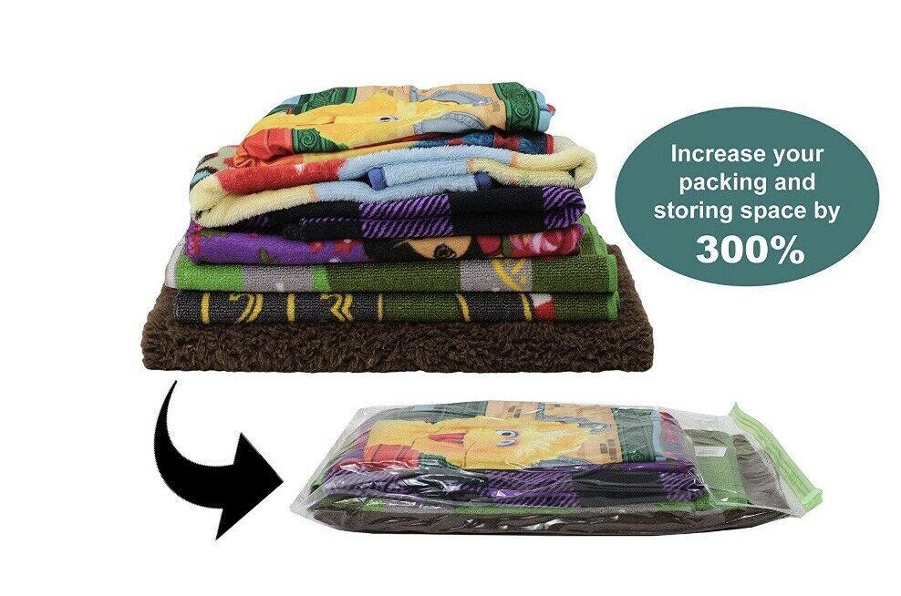 6Pack Acrodo Large Compression Bags for Travel, Packing Organizers Space Saver Packing Bags, No