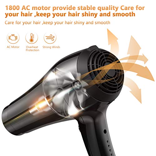 Buy Liraip Hair Dryer,Negative Ionic 1800 Watt Professional Salon Hair