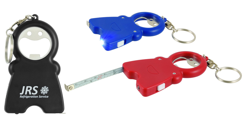 Misprint Gadget Guy 3 in 1 Flashlight, Tape Measure & Bottle Opener