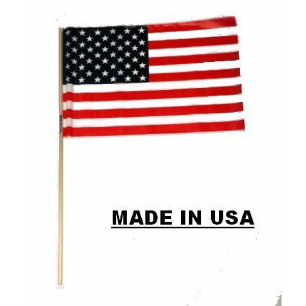 USA Set Stick Flag Wood Staff 12x18 12/"x18/" Wholesale Lot of 50 States