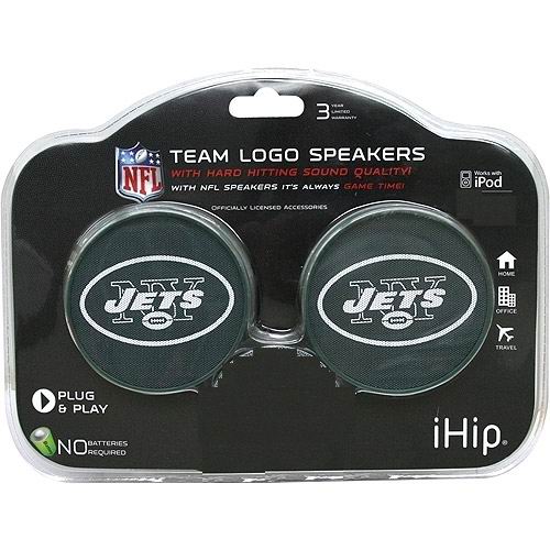 NFL Licensed New York Jets iHip SPEAKER Set  Plug & Play