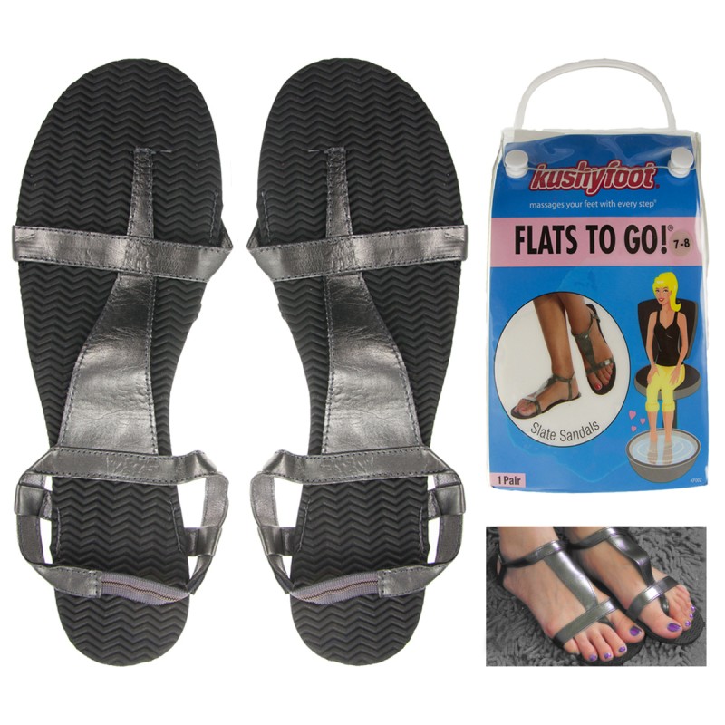 Kushyfoot - Reusable Flats To Go Womens SANDALS - Size 9-10 - Only $1.25/Pair