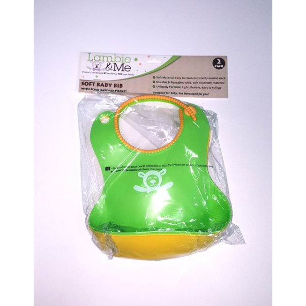 baby bib with pocket