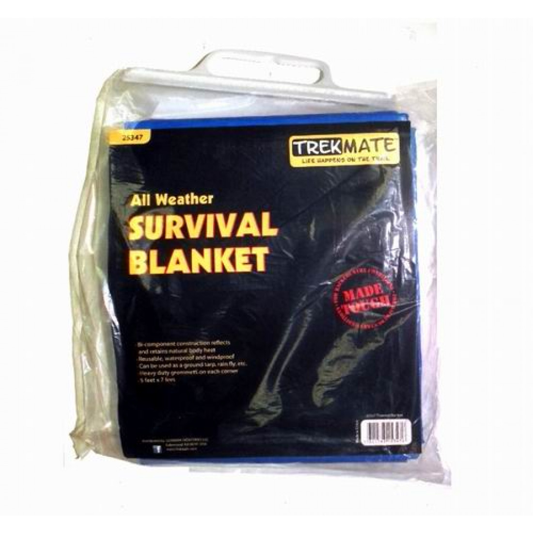 Buy TrekMate Heavy Duty Large Emergency Survival Blanket 5 Feet x 7 Feet Cheap H&J