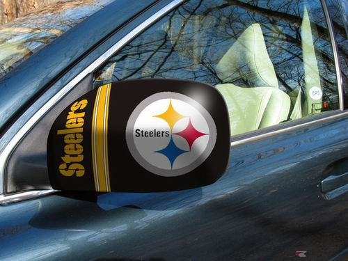 Officially Licensed NFL Pittsburgh STEELERS Game Day Car Mirror Covers (2 Covers per pack)