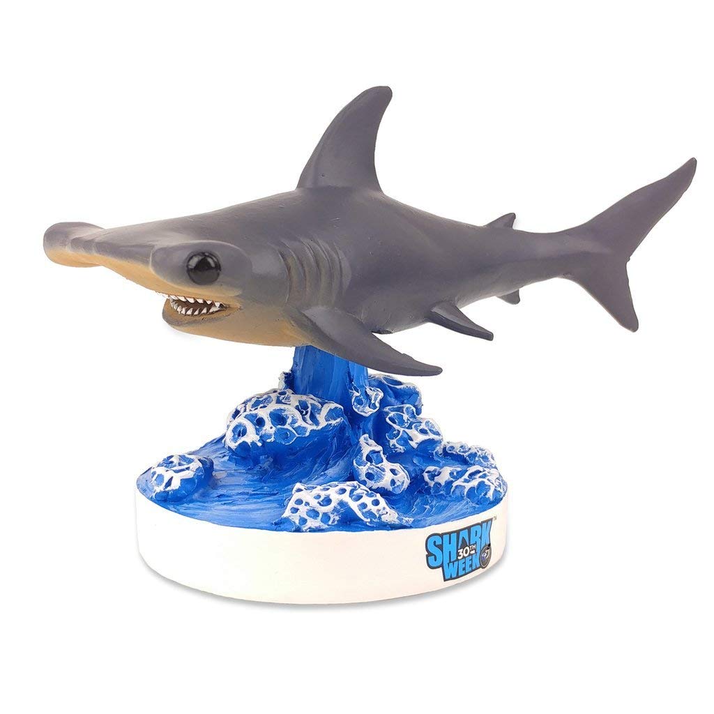 ''Kollectico Shark Week  HAMMER Head Shark Bobblehead, Gray''