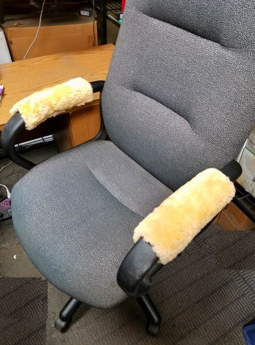Buy Sheepskin Chair Armrest/Seatbelt Cover Cheap H&J Liquidators and