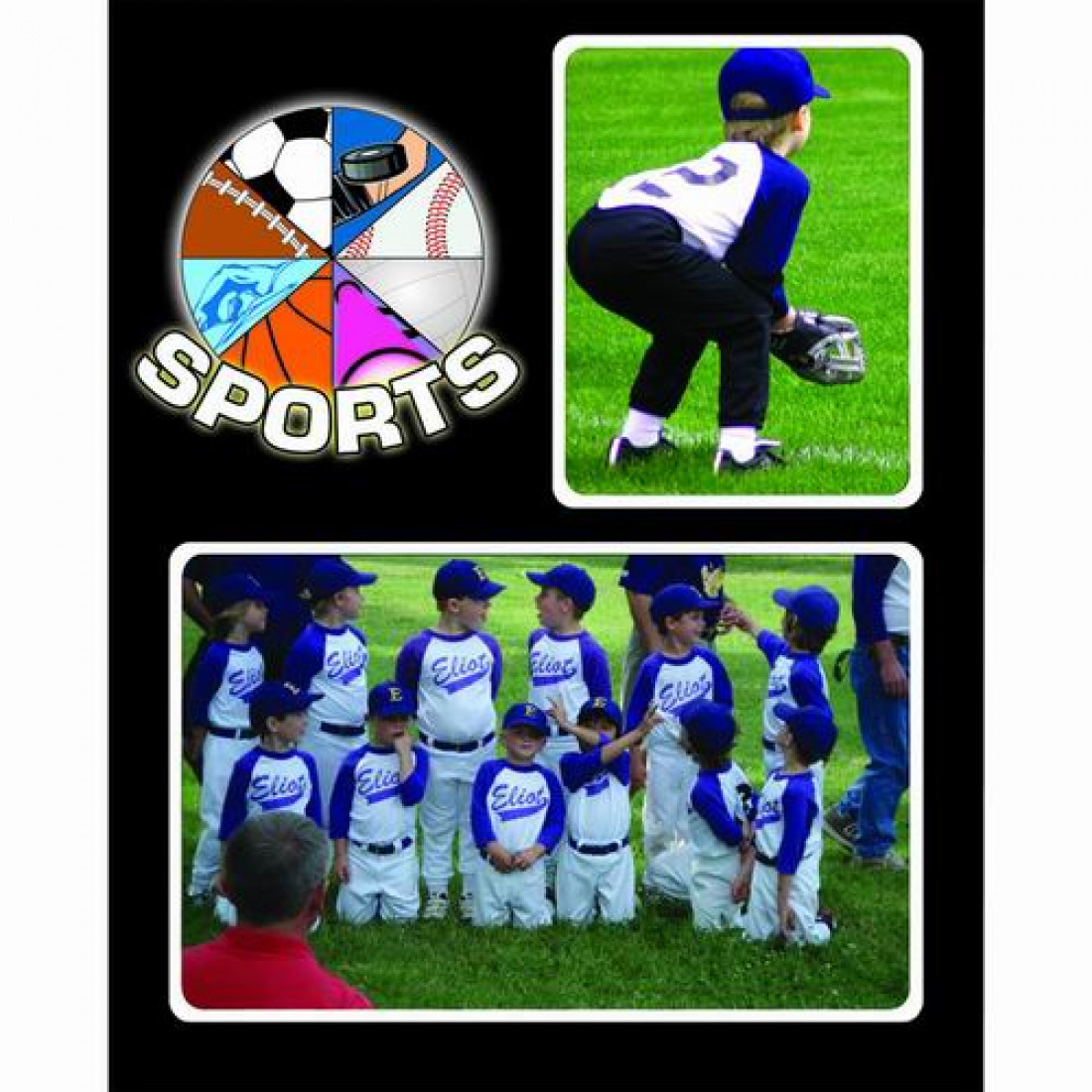 Buy Cardboard Sports Memory Photo Frame Mate with Pop Out Easel Item