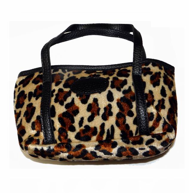 Buy Mini Velvet Leopard Print Hand Purse/Travel Cosmetic Bag Cheap H