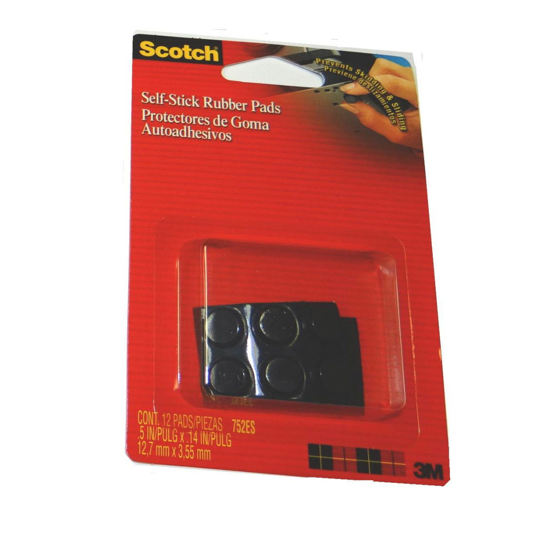 Buy 3M Scotch SelfStick Round Rubber Pads for Small Appliances, Black