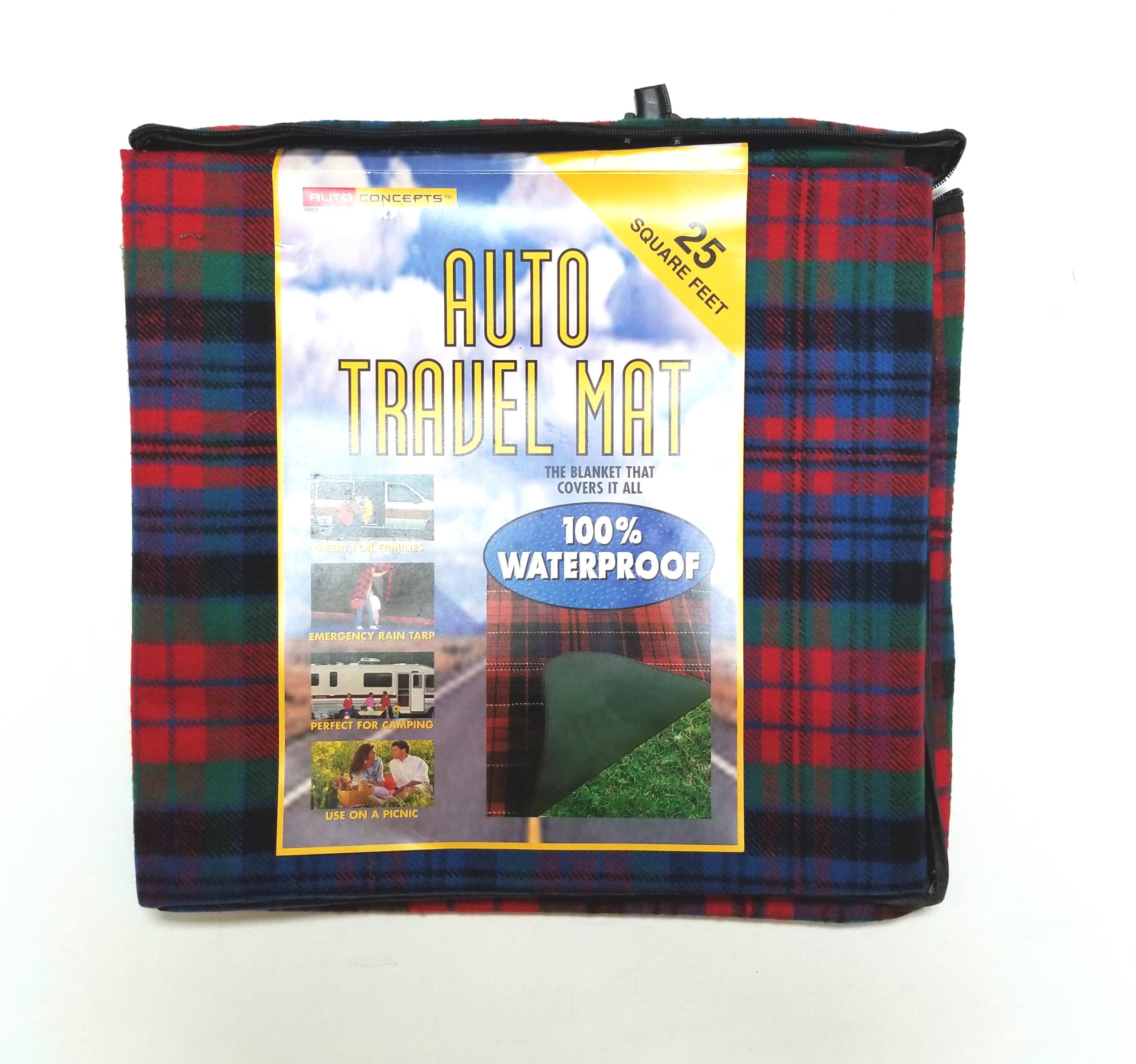 Buy AUTO TRAVEL MAT BLANKET 68" X 53" (100 Waterproof Backing) Red