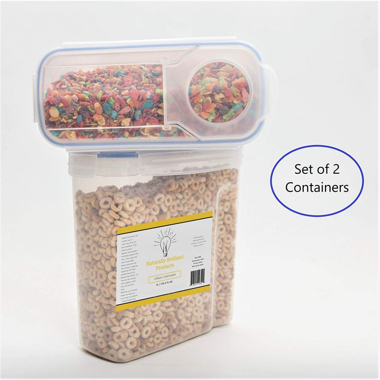 Buy Naturally Brilliant Products Cereal Container (2Pack) Watertight