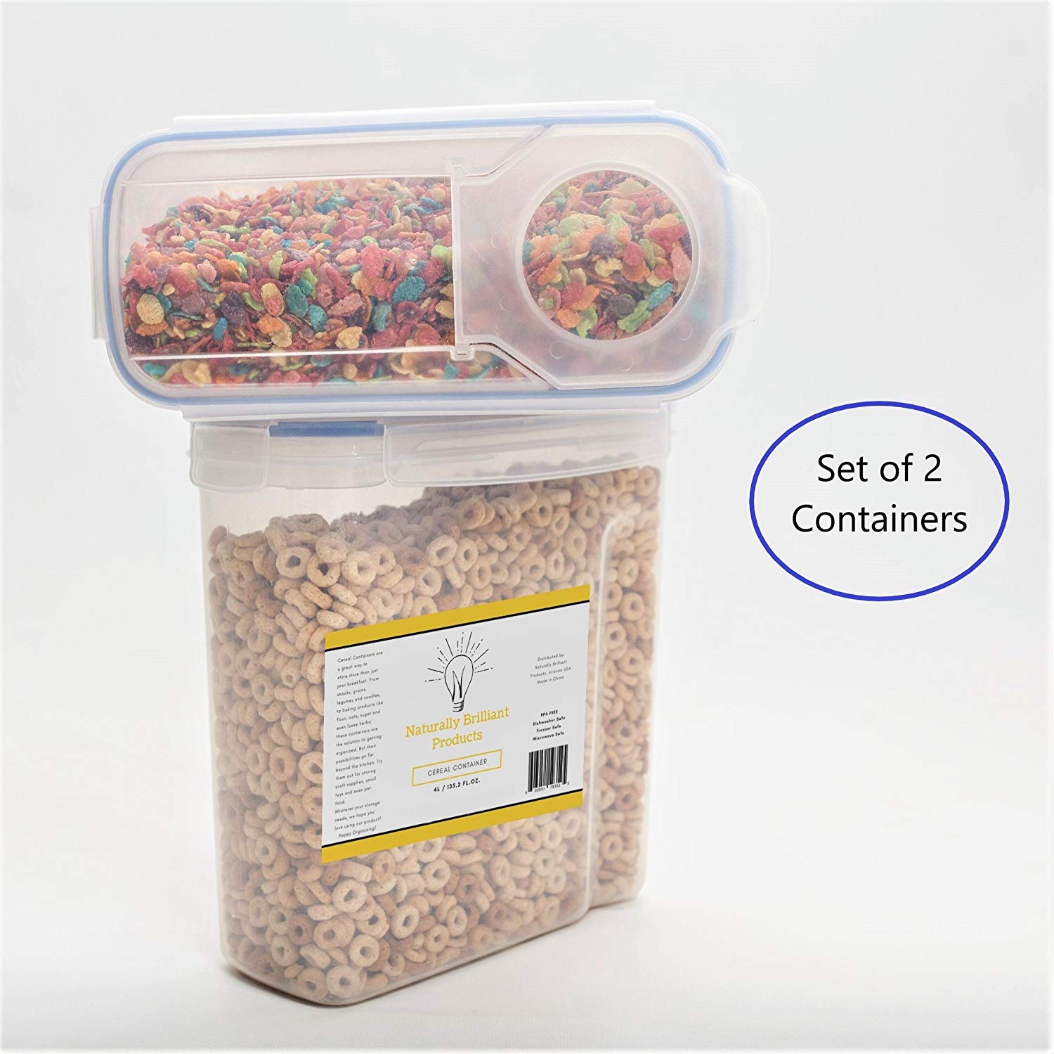big w cereal container