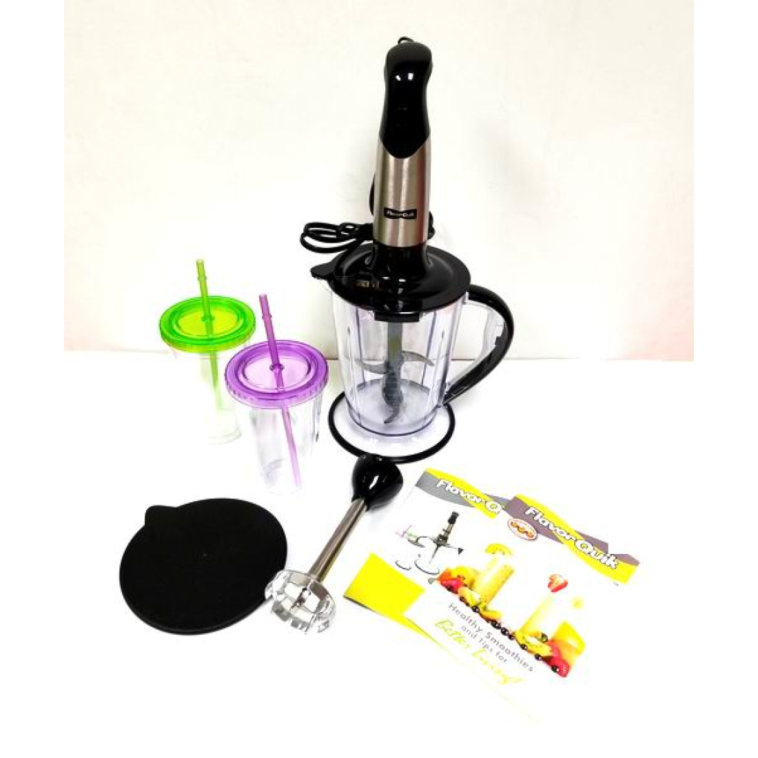 Buy FlavorQuik Food Processor and Blender Kit for Healthy Smoothies and