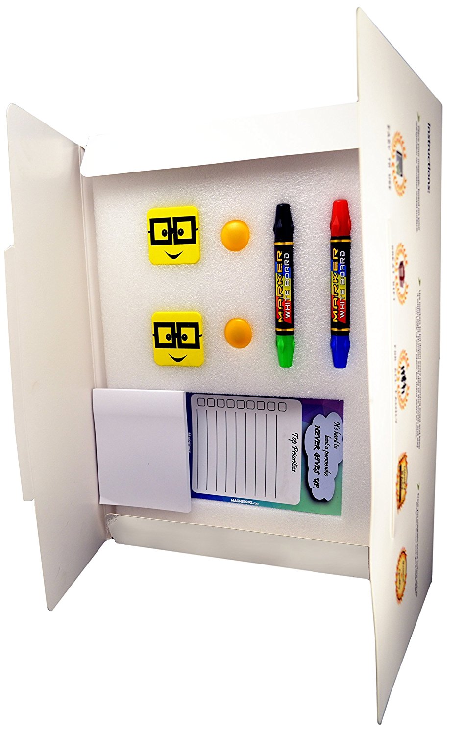 Buy Dry Erase Board Kit w/ Day Planner, 2 Erases &4Color Dry