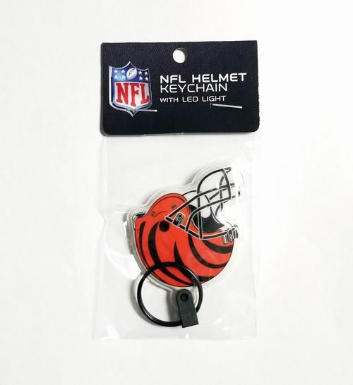 Buy NFL Cincinnati Bengals Helmet Keychains With LED Light Cheap H&J