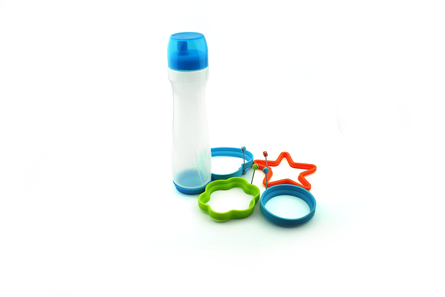 Buy Pancakes Batter Bottle Pen Dispenser w/ 4 Design Molds Cheap H&J