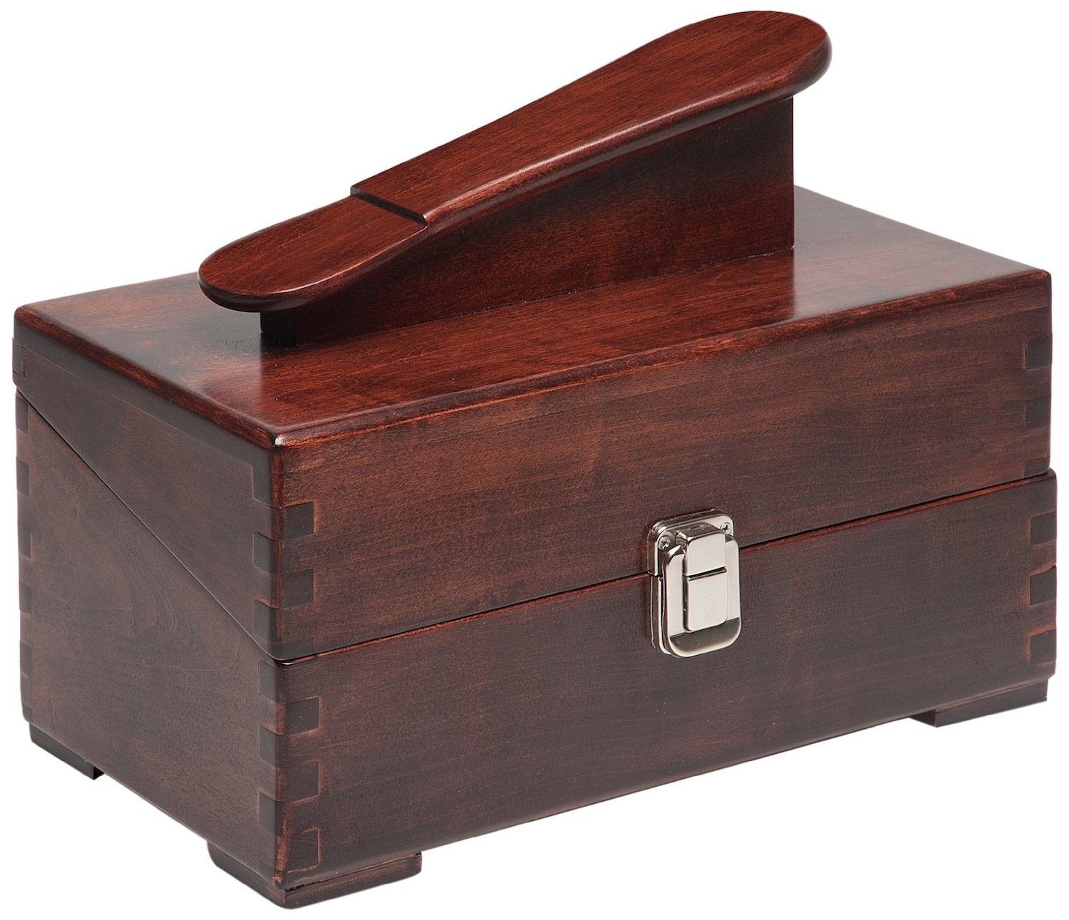 wooden shoe shine box