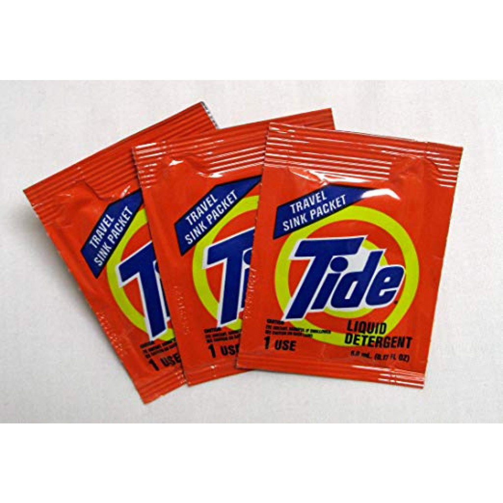Buy Tide Travel Sink Packets, 3Count Pack Only 60 Cents/Pack Cheap