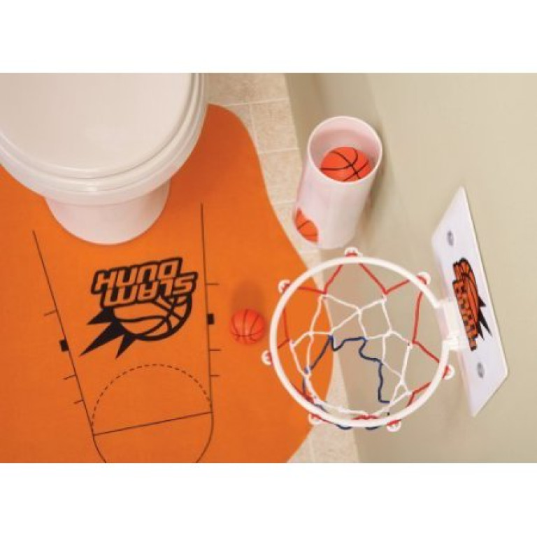 Buy Novelty Toilet Slam Dunk Basketball Game for Bathroom Great Gag