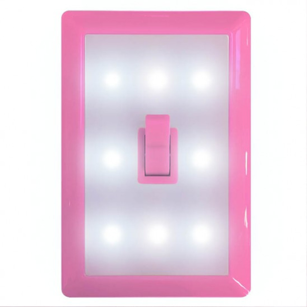 Buy Wireless 6 LED Light Switch Night Light Pink Cheap H&J