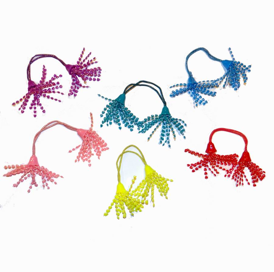 Buy Kohl's Girls Ponytail Holder Hair Ties Dangling Beaded Set (6