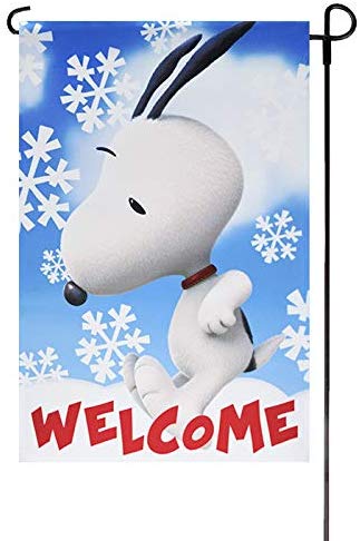 Buy Jetmax Peanuts Christmas Themed Welcome Garden Flags 12 X 18