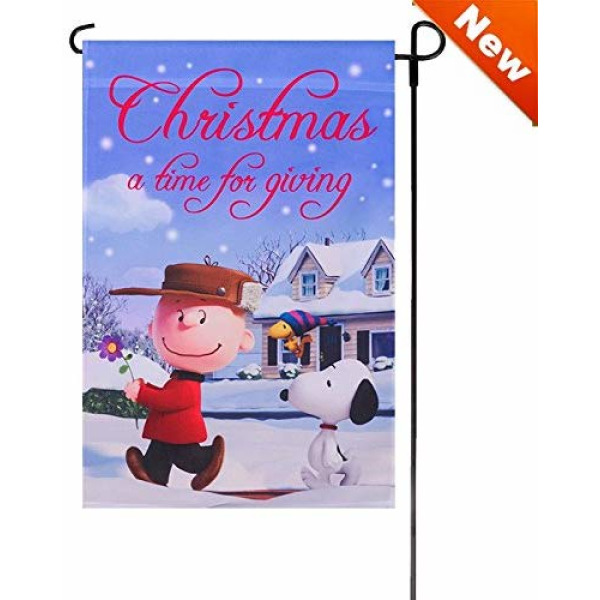 Buy Jetmax Peanuts Christmas Themed Welcome Garden Flags 12 X 18