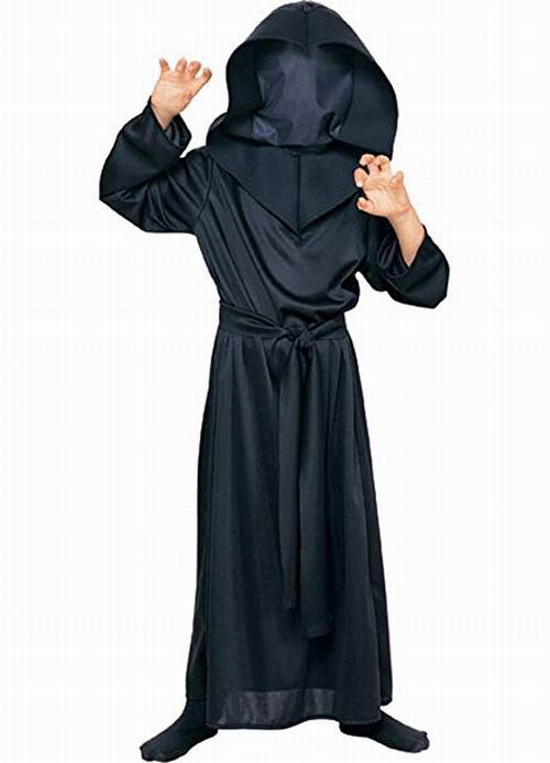 HALLOWEEN Hidden Face Robe (Adult Size) - Black