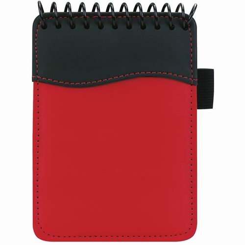 Buy Pocket Size Spiral Sign Wave Jotter Pad Red Cheap H&J
