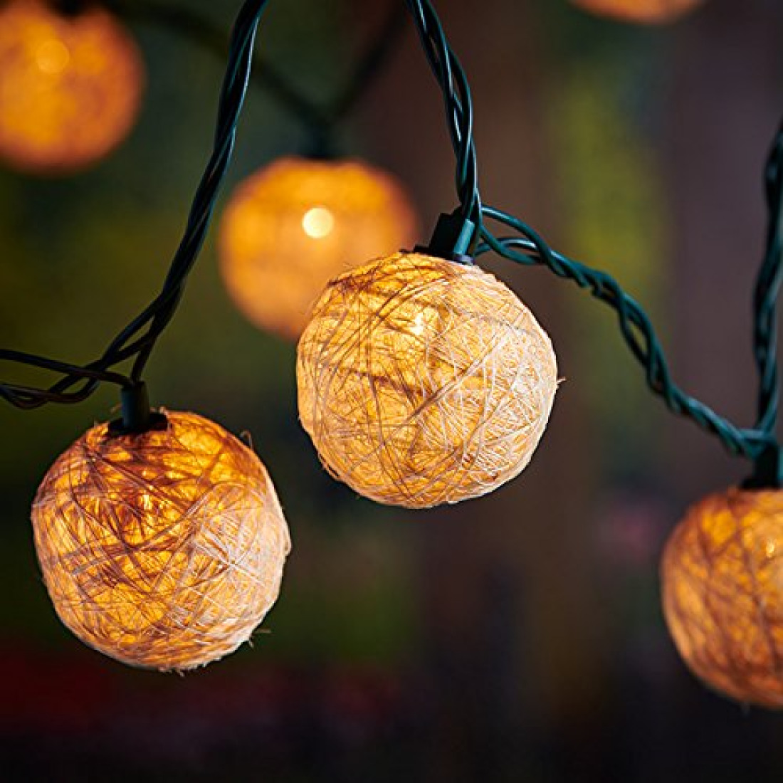 Buy Light Idea 10ct Sisal Globe String Light (Indoor/Outdoor Use
