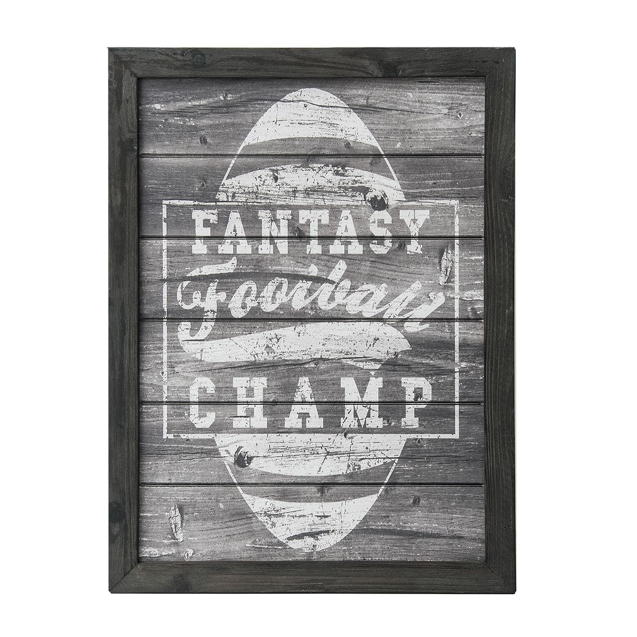 SunbeltGifts FANtasy Football Champ Wood Sign Decor - Item #4910-329