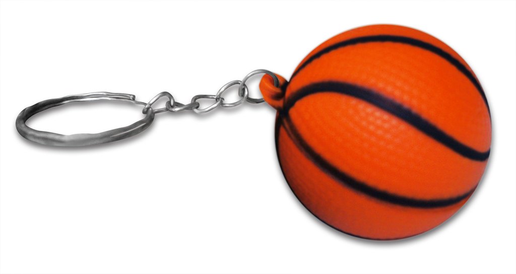Buy Novelty Foam Orange Basketball Keychain Cheap H&J Liquidators and