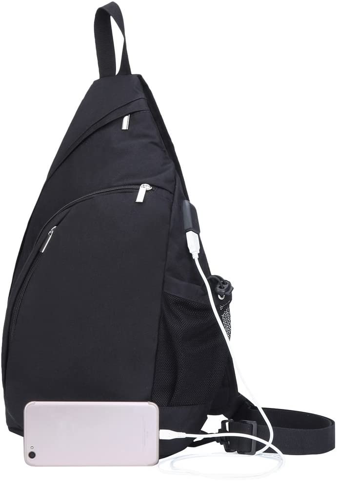 Buy TECHQ Sling Bag Small Laptop Travel Backpack External (Black