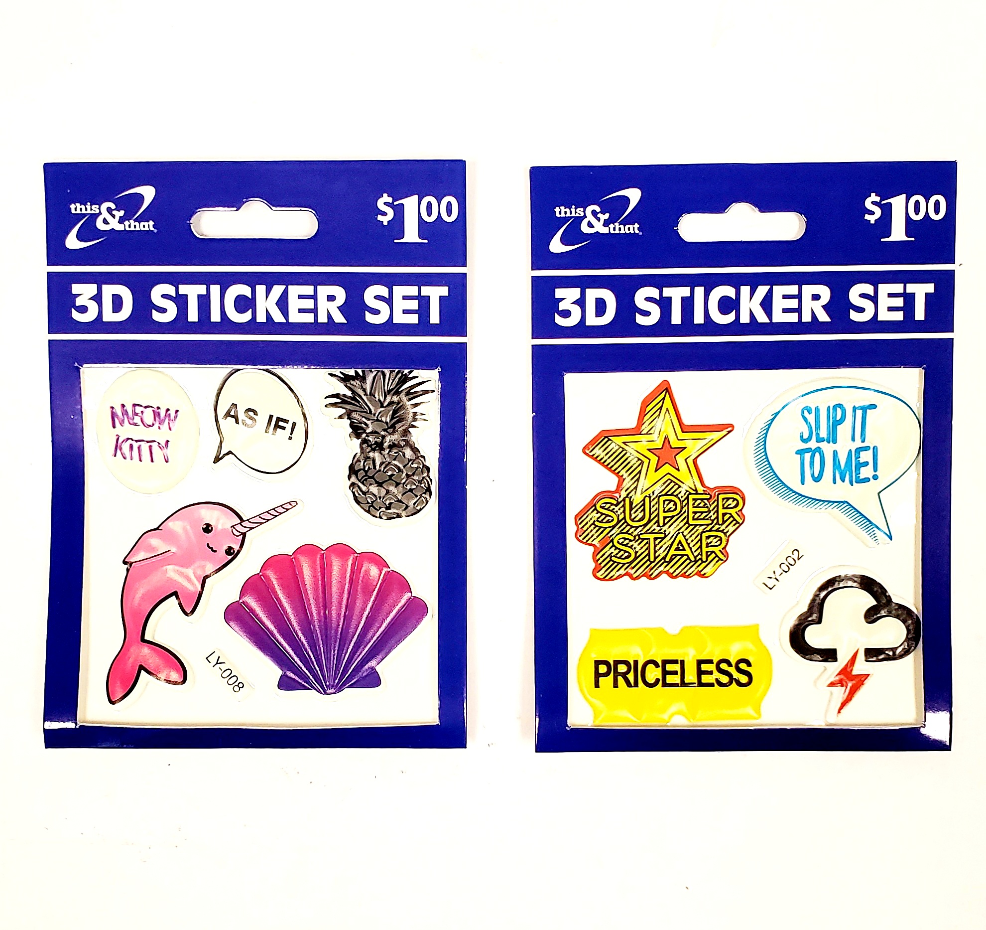 Buy Assorted Novelty Puffy Sticker Sheets Cheap H&J Liquidators and