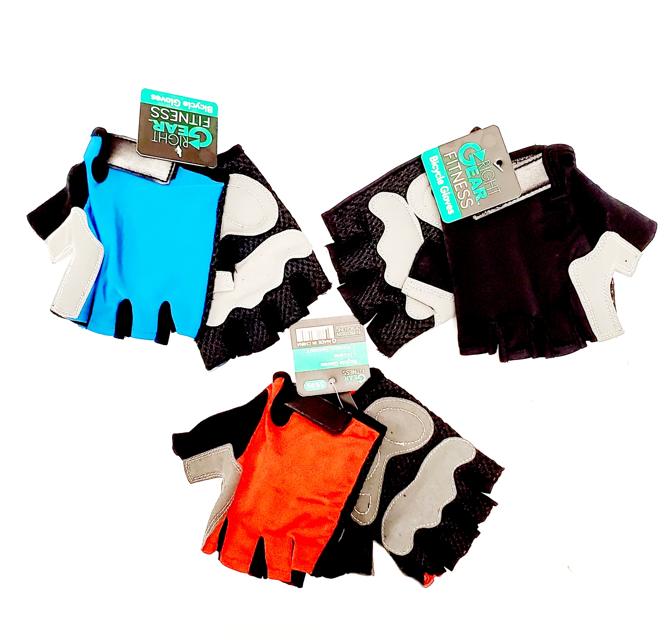 Buy Adult Padded Cycling Gloves - Fingerless Breathable Washable (One