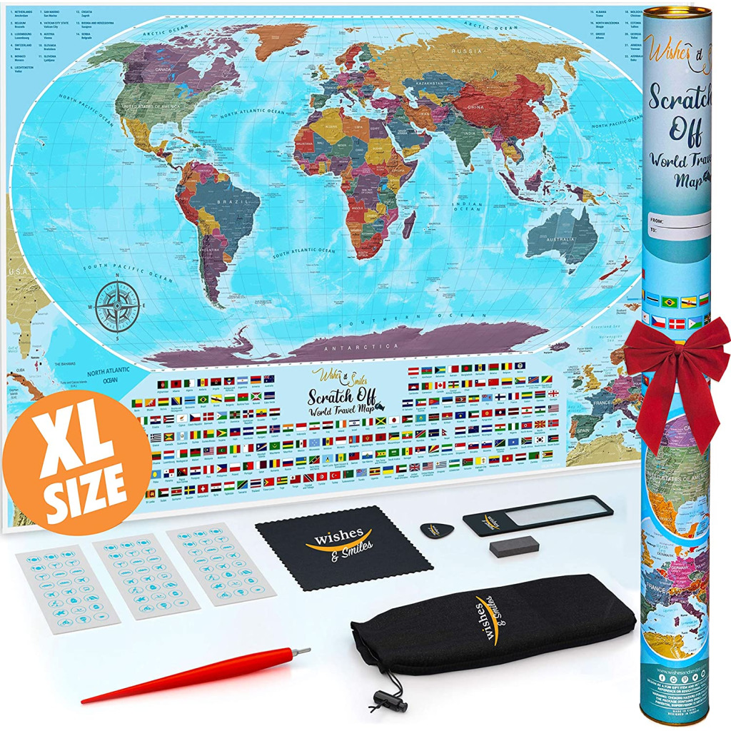 world travel map scratch off