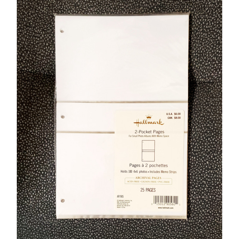 Buy Hallmark Album Refill Pages 4Pocket With Memo Space 25 pages