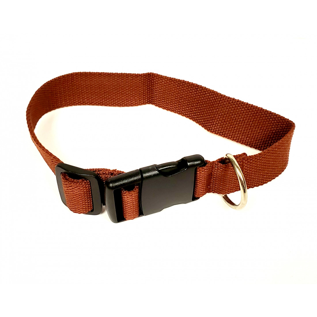 Buy Wag'n Durable Brown Nylon Dog Collar for MediumLarge Size Dogs