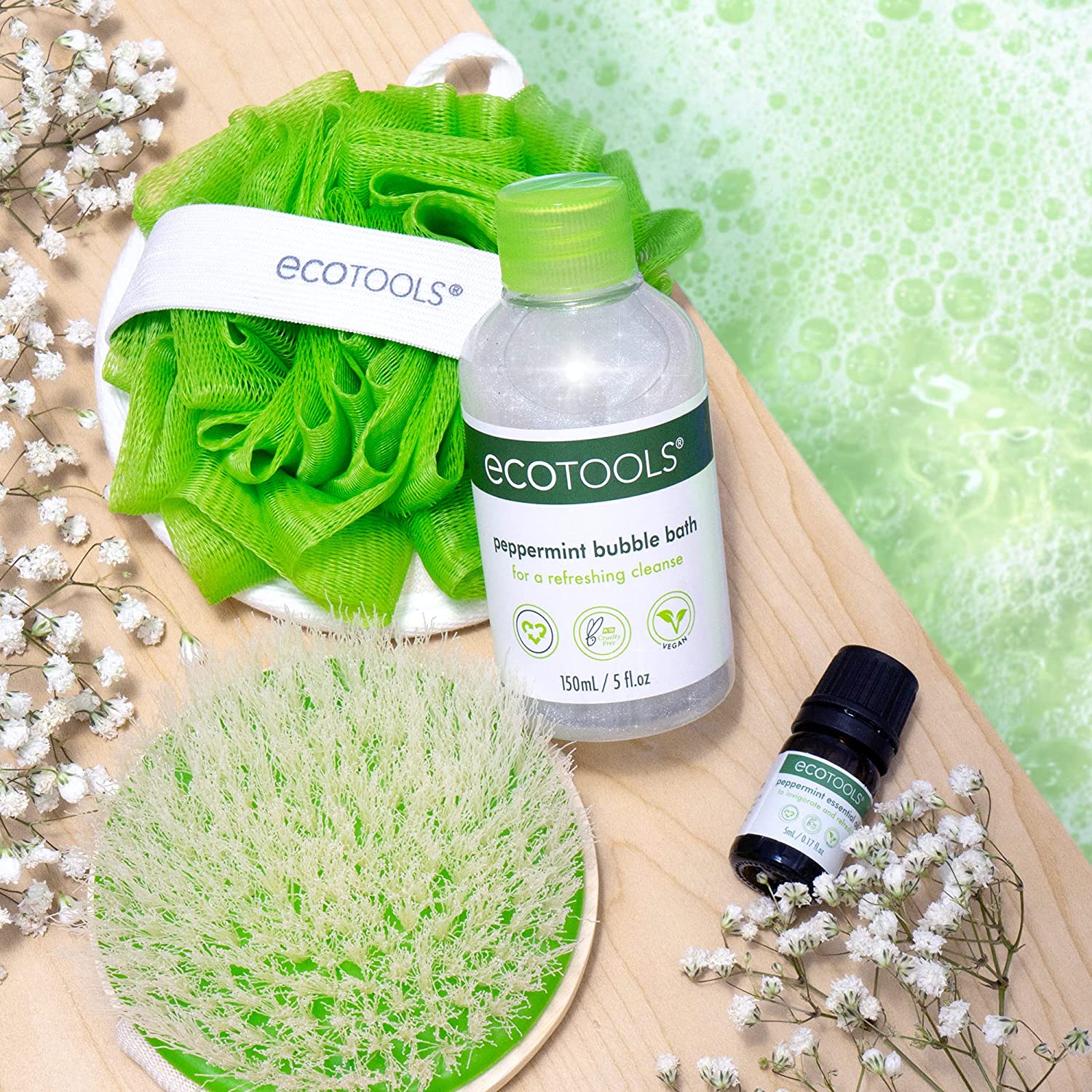 Buy EcoTools Indulgent Bath Spa Kit with Bubble Bath Cheap H&J