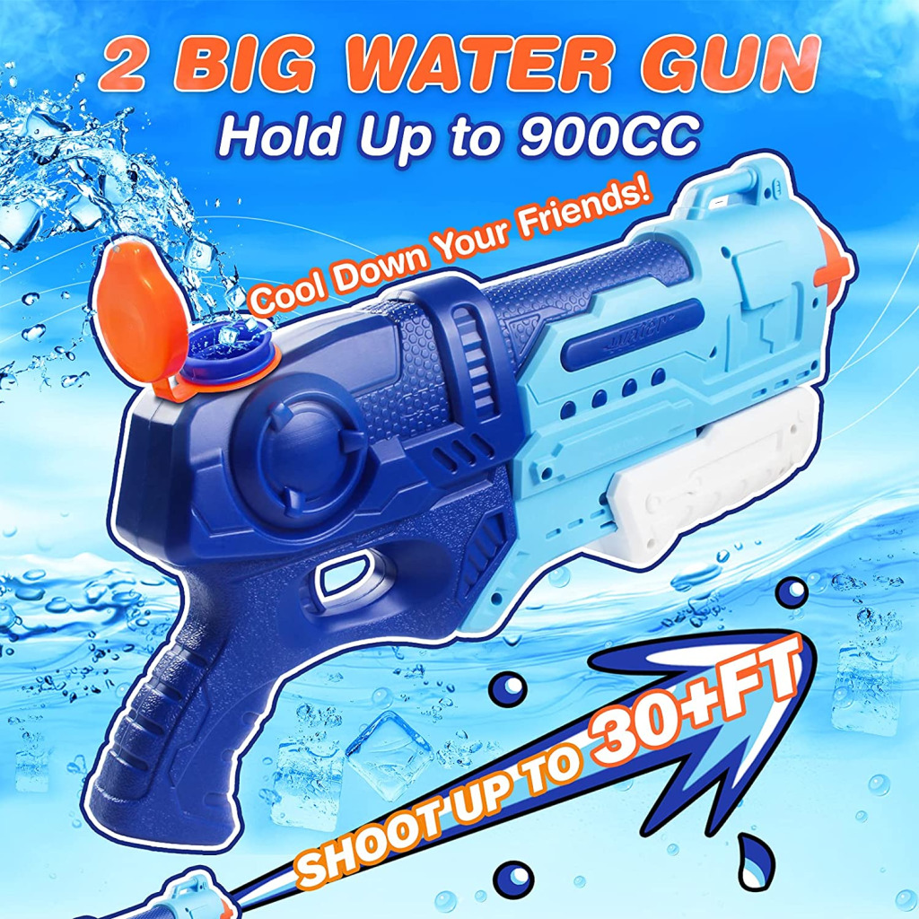 Buy Water Guns 2 Pack Super Water Long Range Soaker Blaster Guns 900 CC