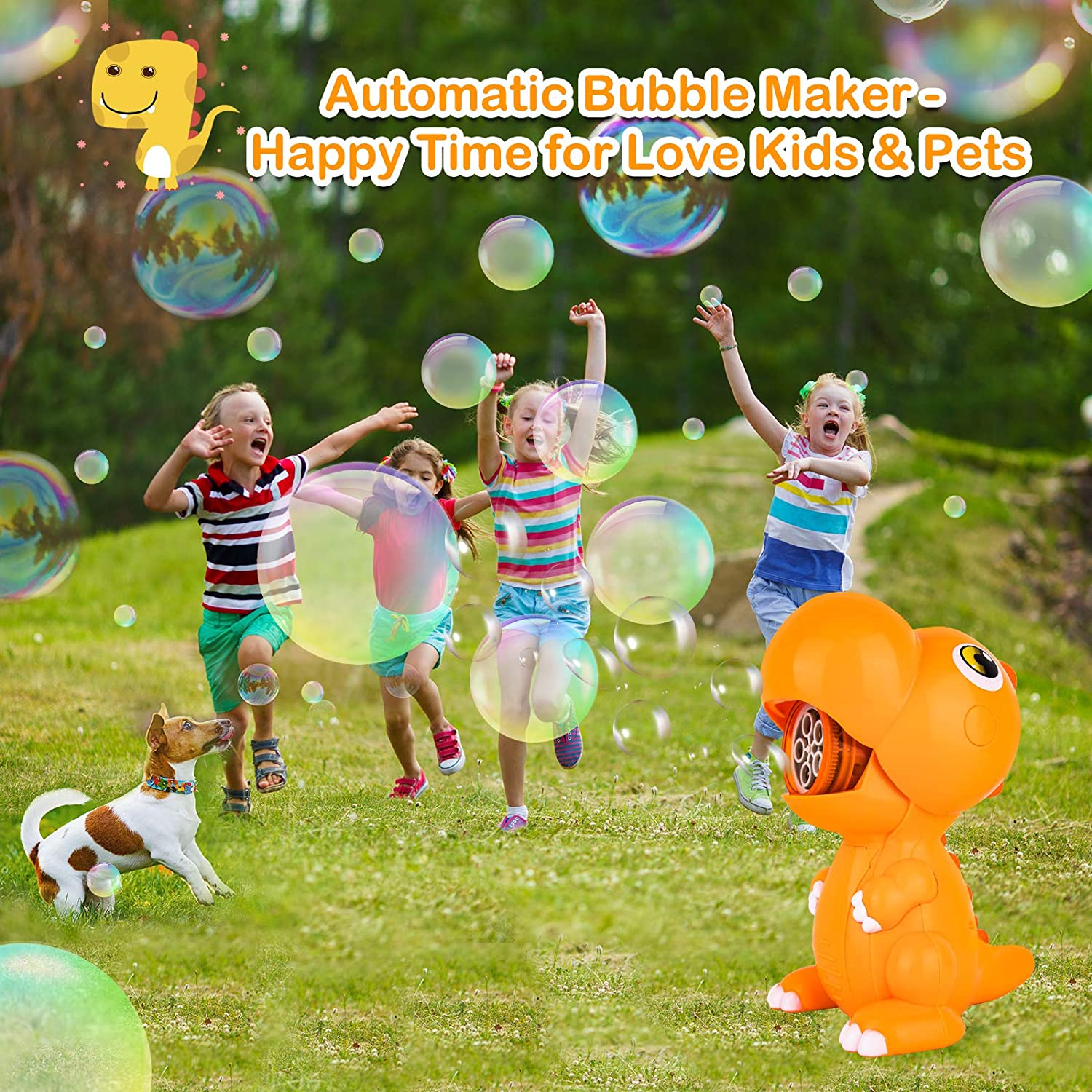 Buy Bubble Machine, Dinosaur Bubble Blower, 2000+ Bubbles Per Minute w