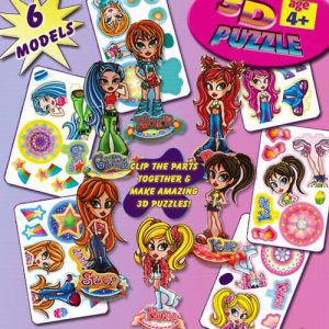 Amusement Or Carnival Closeouts 3d Mini Cartoon Girl Puzzles.jpg