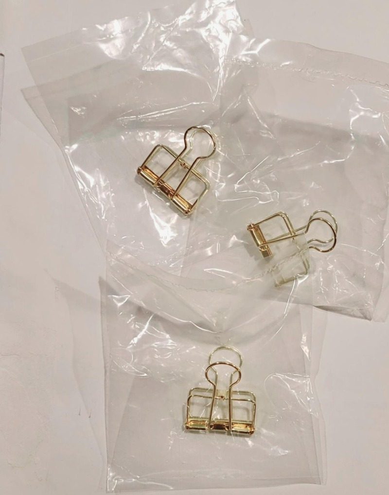 Binder clip packaged