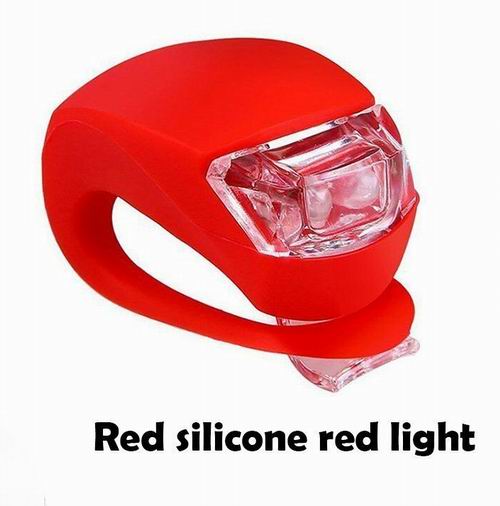 Buy Bicycle Light Front and Rear Silicone LED Bike Lights Red Cheap