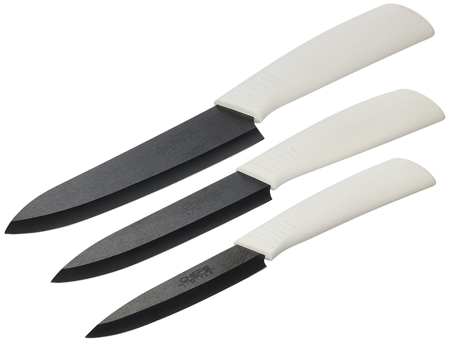 Buy Chefs Limited Ceramic Kitchen Knives3 Piece Set Only 10/Set Cheap H&J Liquidators and