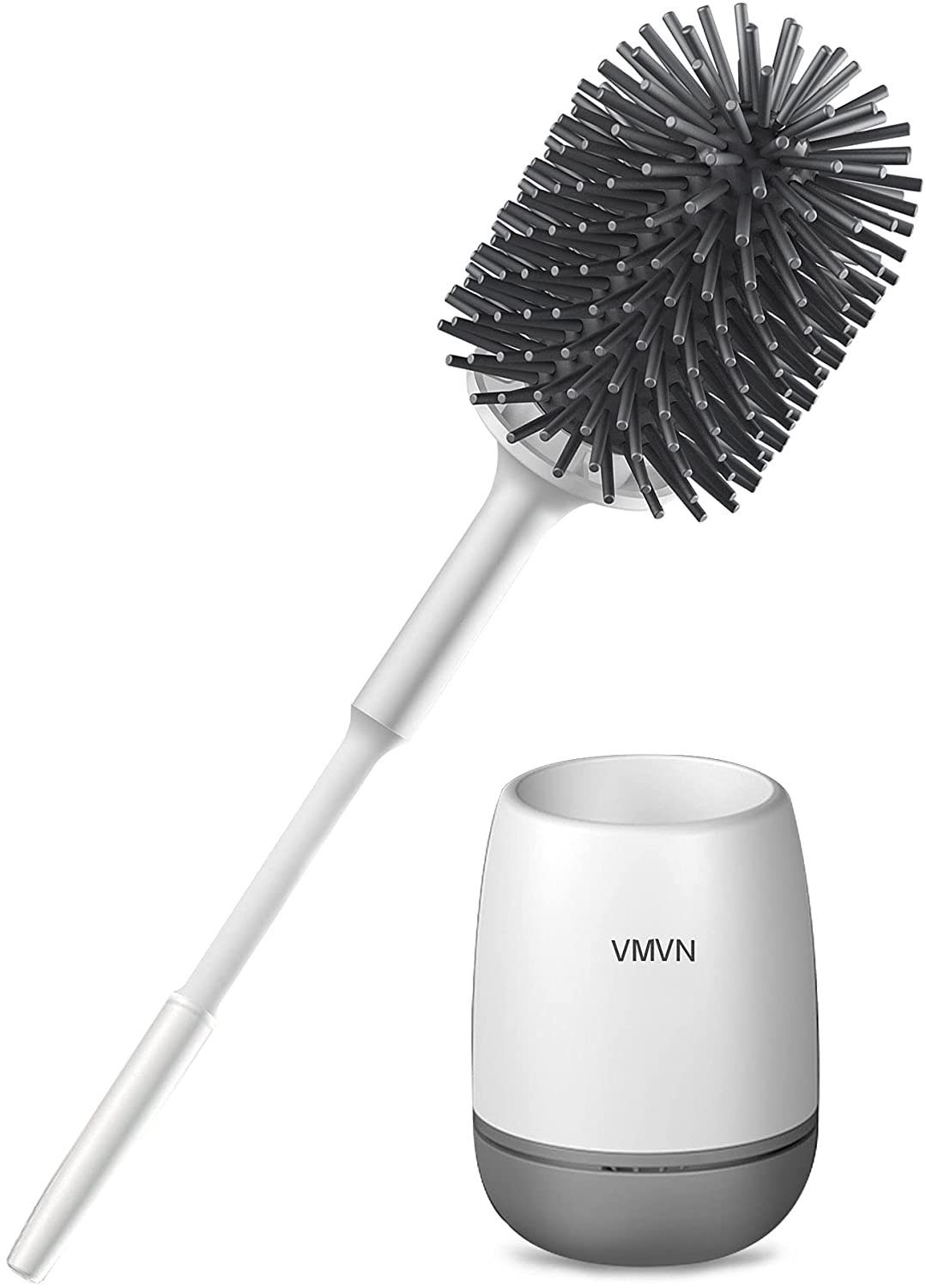 Toilet Brush and Holder Set, Compact Toilet Bowl Brush and Holder, Hidden  Toilet Cleaner Brush, Flexible Toilet Brush for Deep Cleaning, Toilet Bowl